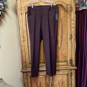 Rich brown women’s trousers.